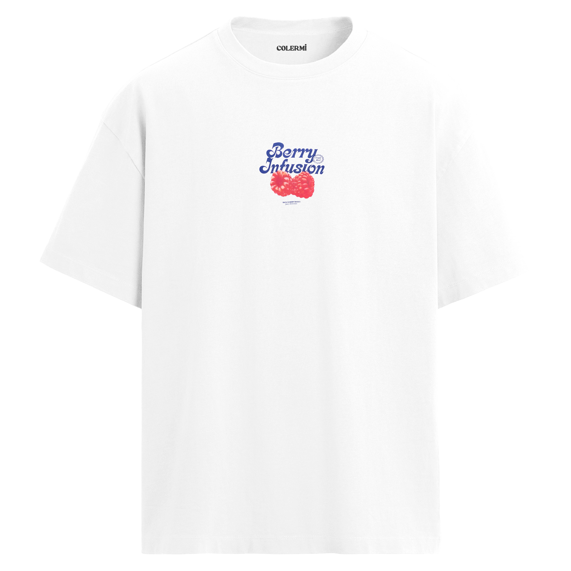Berry Infusion Tasarım Oversize Tişört detay | Colermi