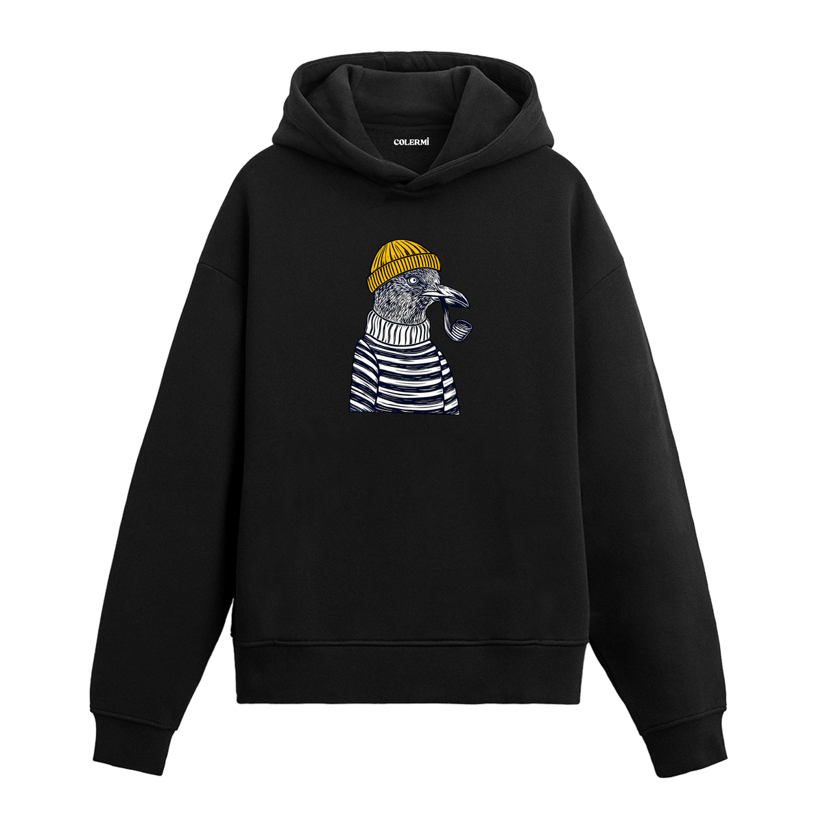 Denizci Martı Tasarım Hoodie