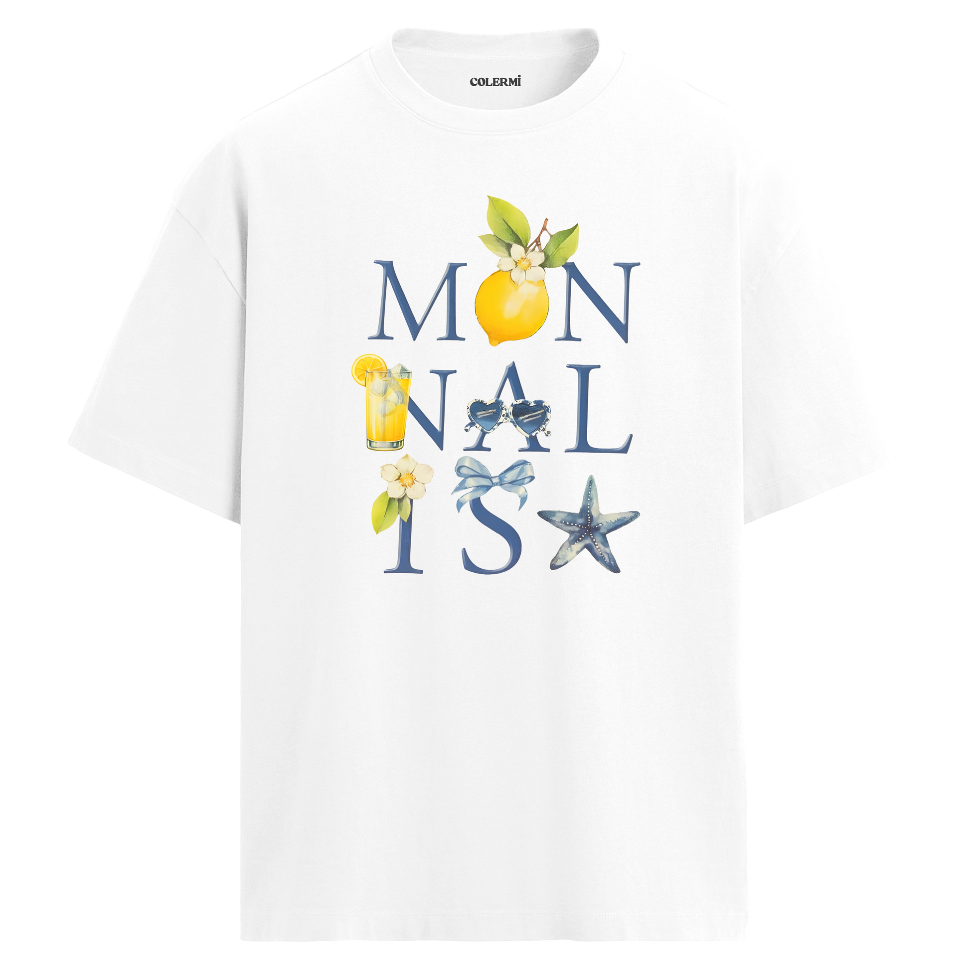 Monnalisa Lemon Oversize Tişört detay | Colermi