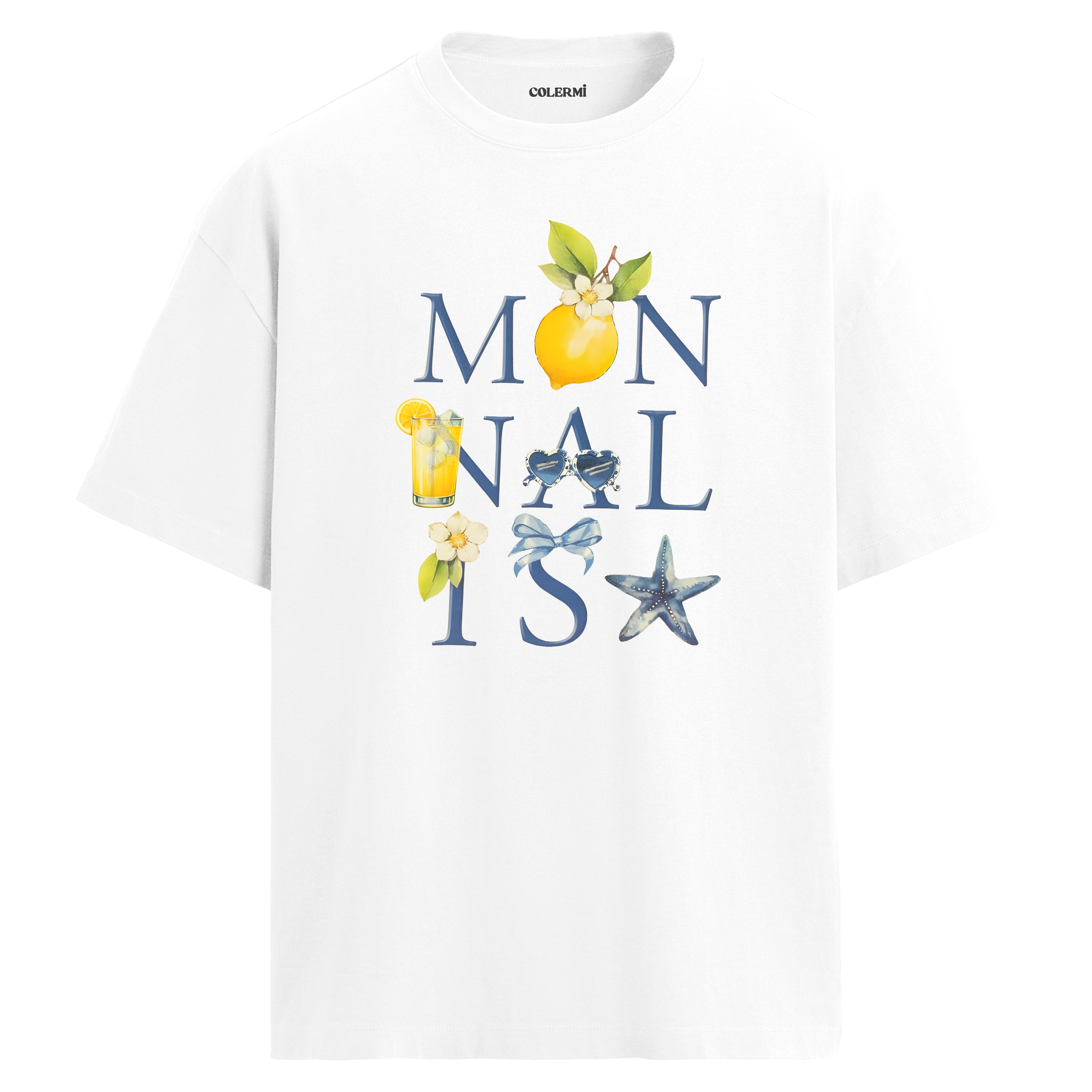 Monnalisa Lemon Oversize Tişört detay | Colermi