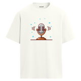 Retro Mic Sound T-Shirt – %100 Pamuk