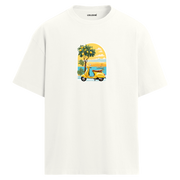 Lemon Vespa Yaz Tasarım Oversize Tişört