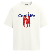 Cool Life Chili Tasarım Oversize Tişört | Colermi