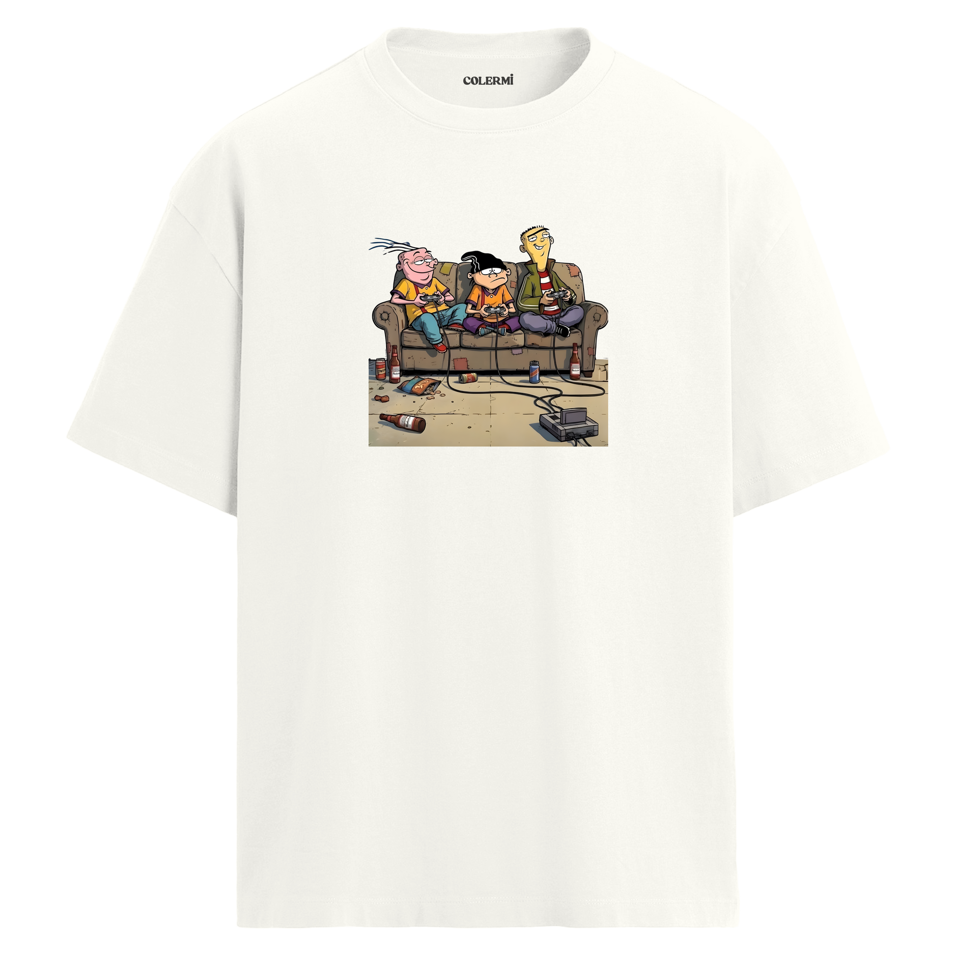 Retro Gamer Oversize Tişört | Colermi