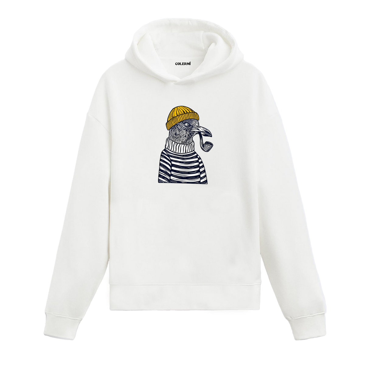 Denizci Martı Tasarım Hoodie