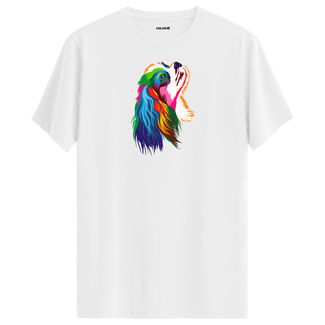 Colorful Cavalier Spaniel Tee – Vibrant Artistic Tee for Dog Lovers