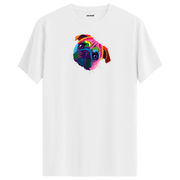 Colorful Pug Tee – Cute Dog Illustration Shirt