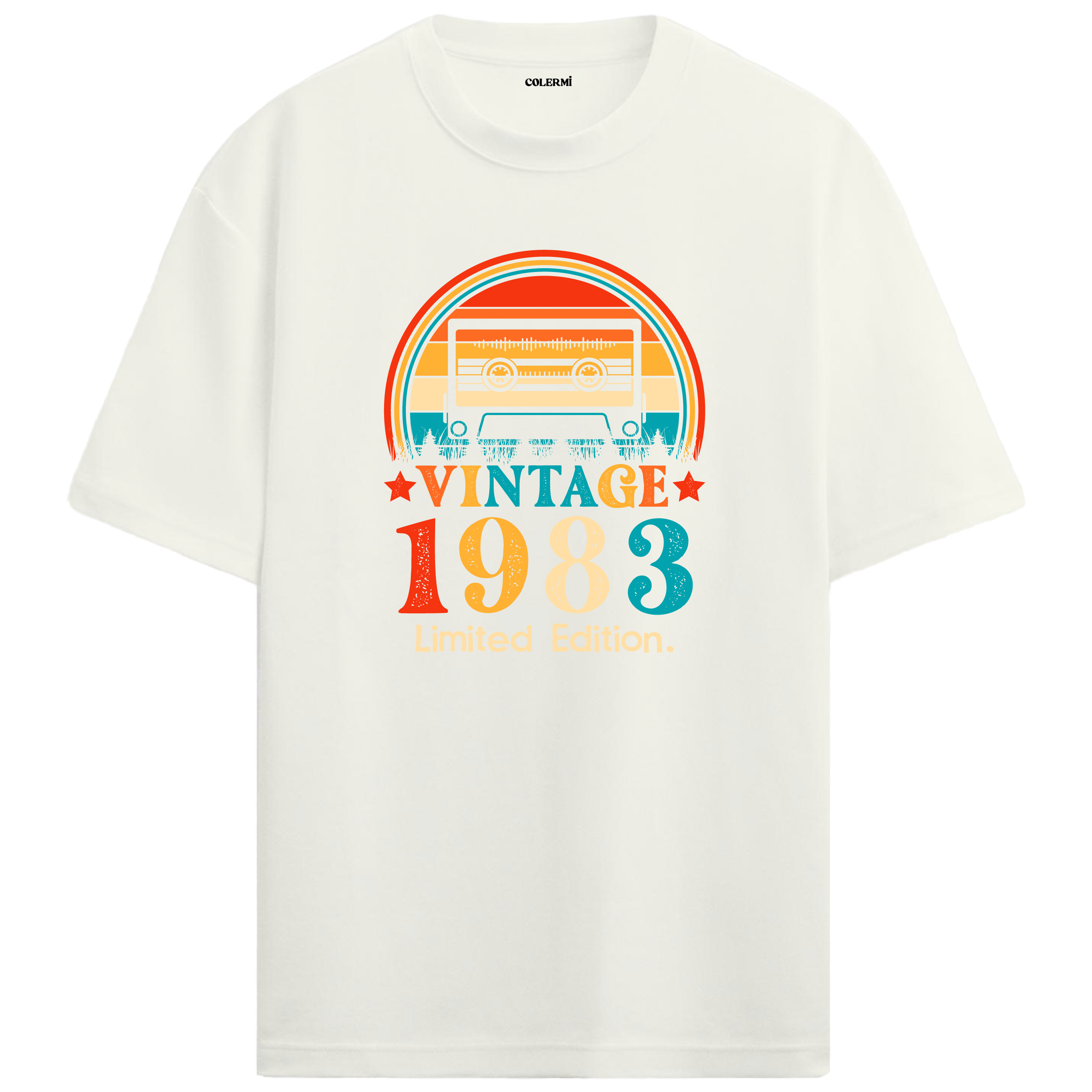 1983 Mixtape Crewneck Oversized Vintage T-Shirt