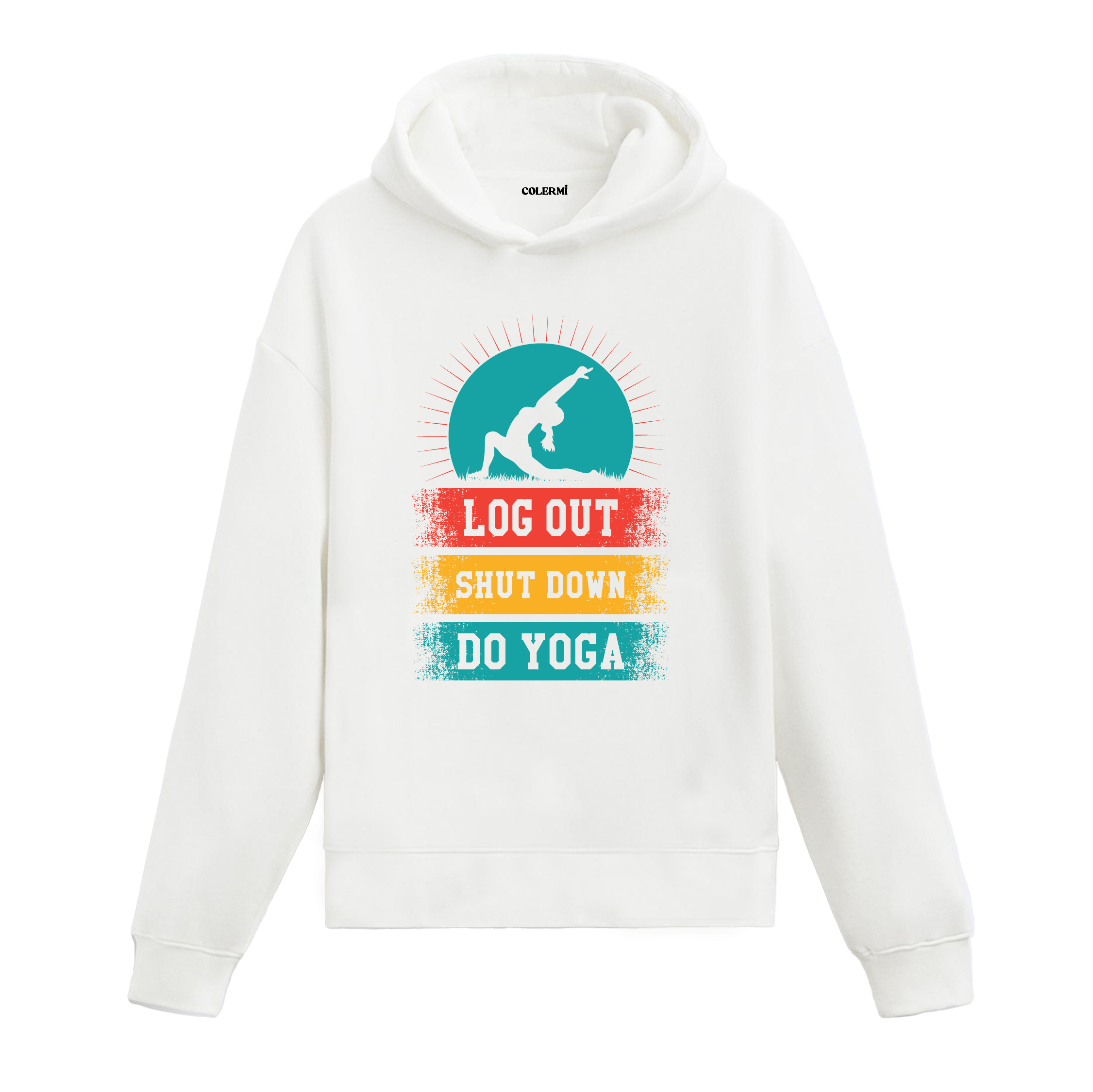 Switch to Yoga Mode Graphic Hoodie – Breathe, Balance, Disconnect