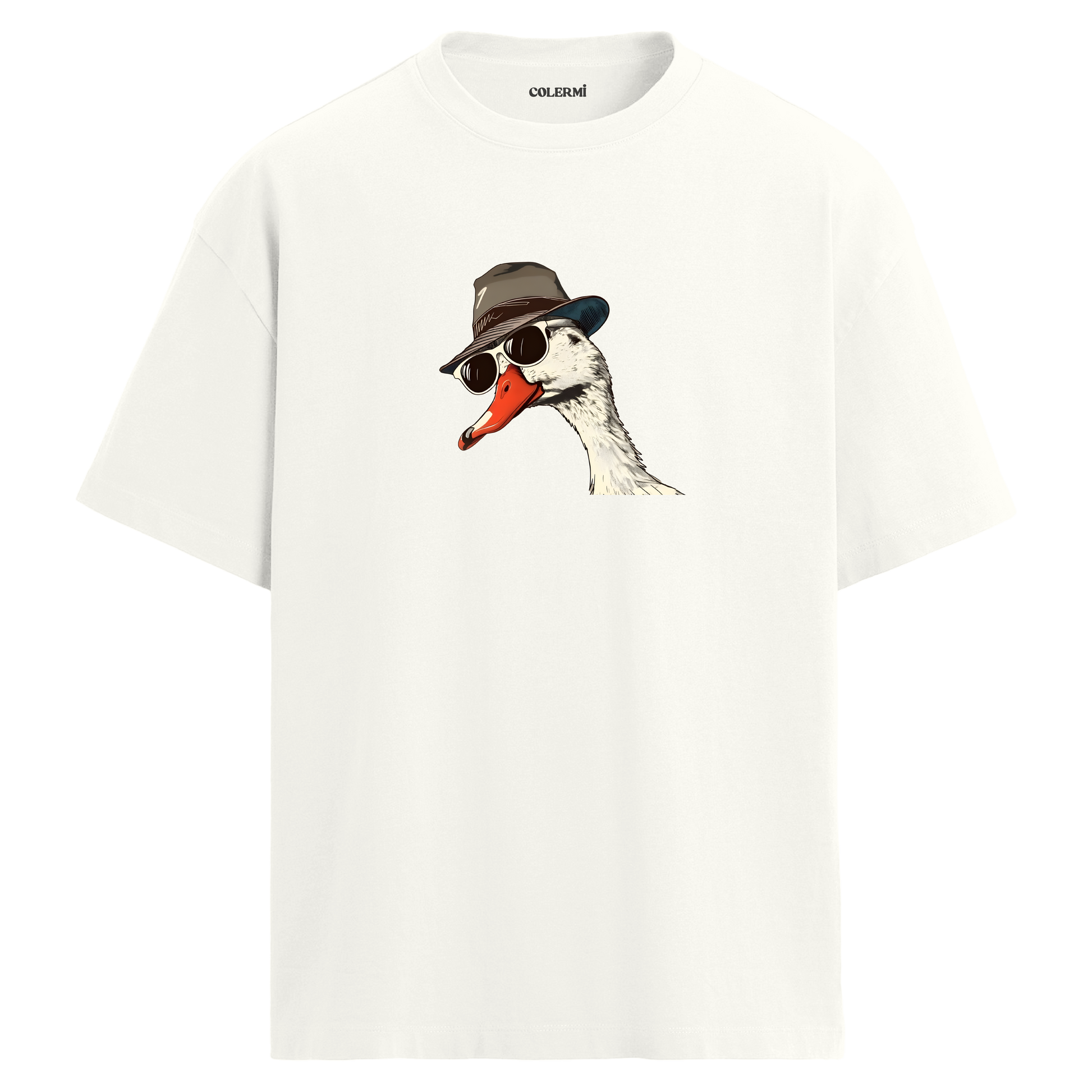 Cool Duck Şapkalı Tasarım Oversize Tişört | Colermi