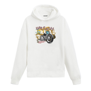 Unleash The Road Vintage Motosiklet Tasarım Hoodie