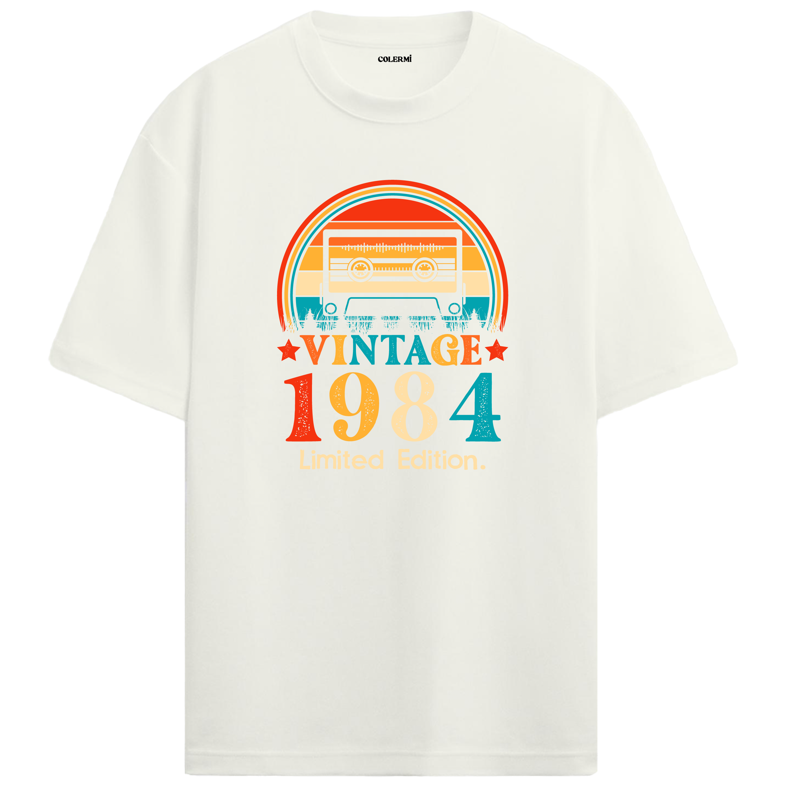1984 Mixtape Crewneck Oversized Vintage T-Shirt