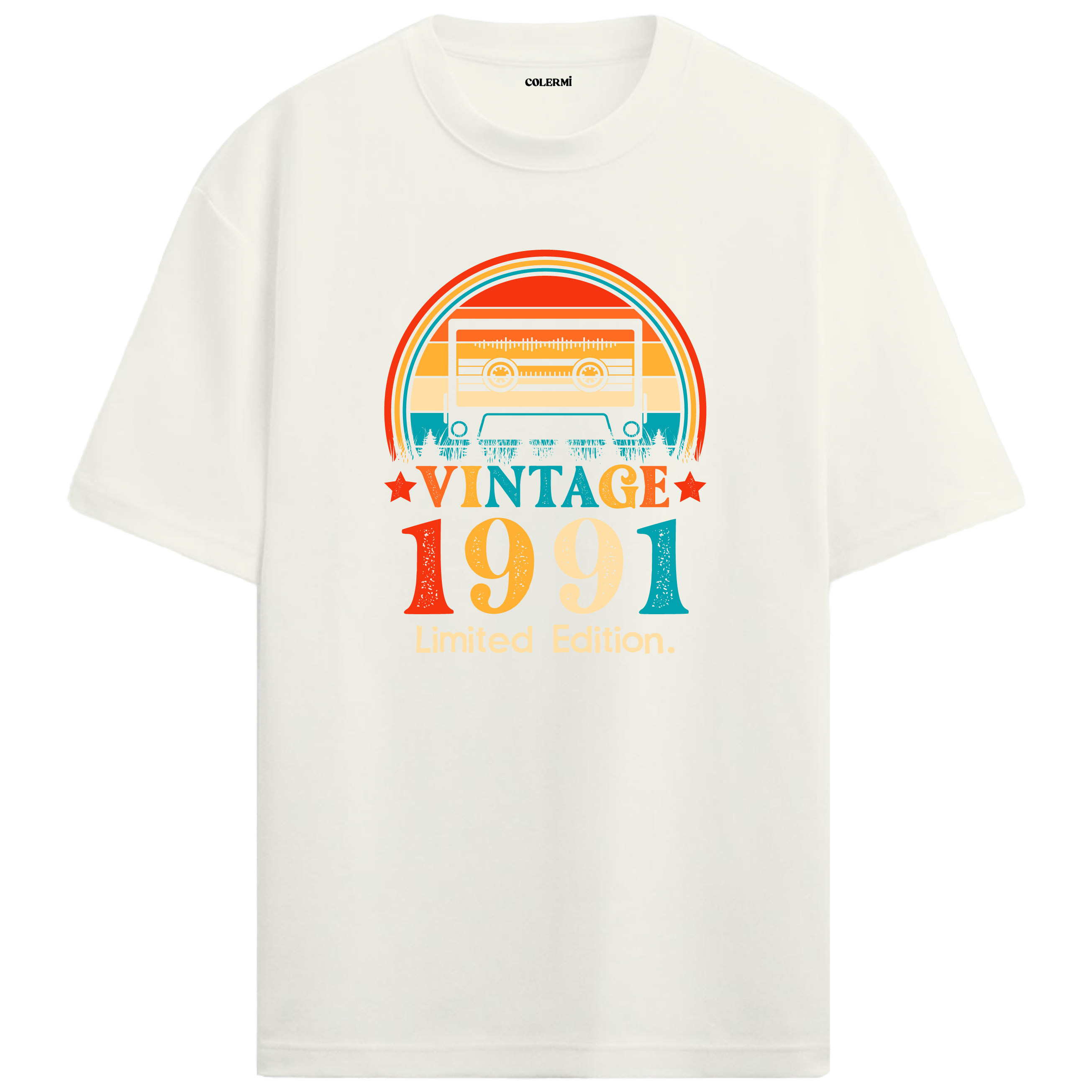 1991 Mixtape Crewneck Oversized Vintage T-Shirt