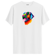 Casper the Dog T-Shirt – Colorful Labrador Design with Neon Details