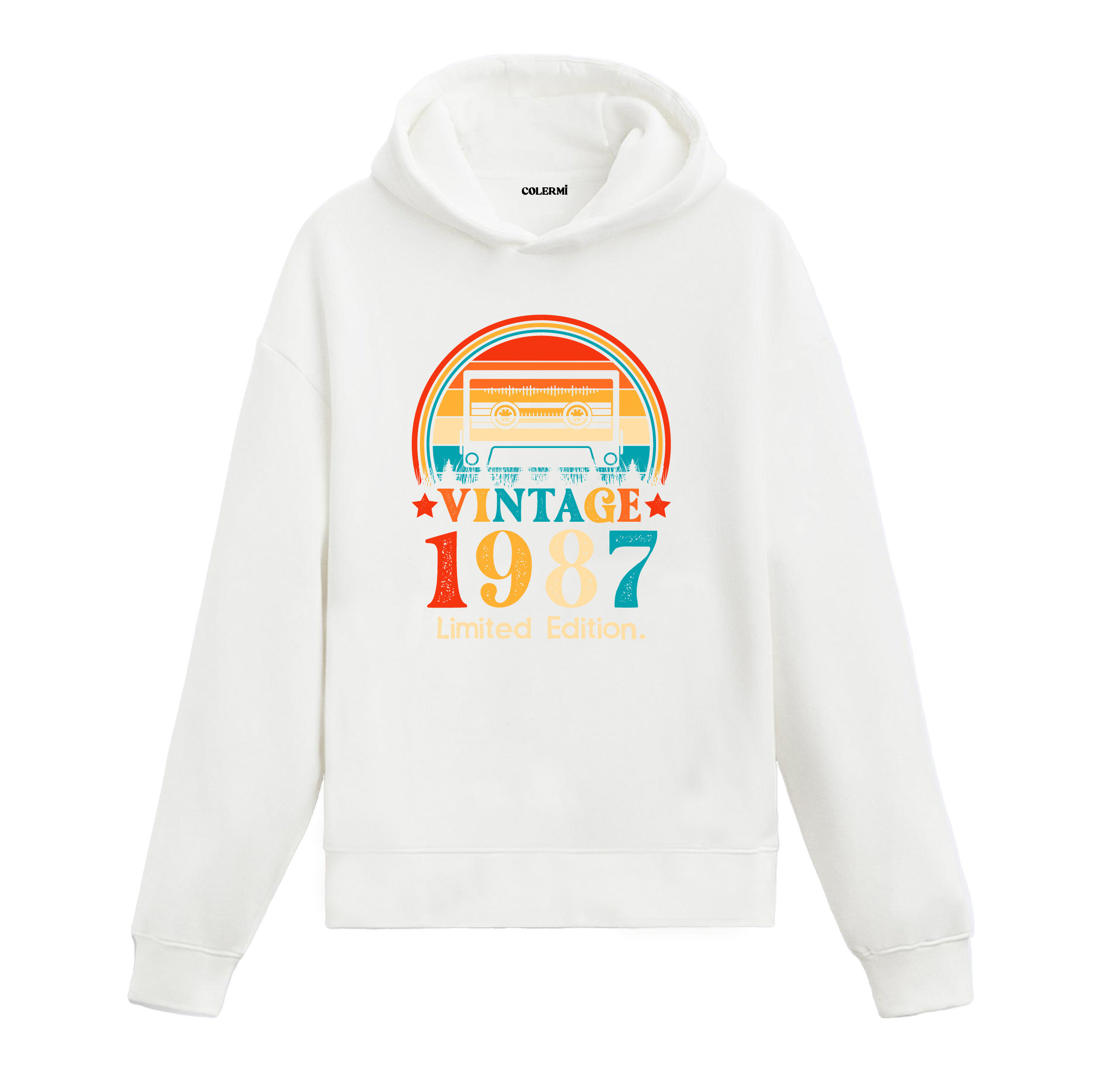 1987 Vintage Hoodie Kaset Tasarım