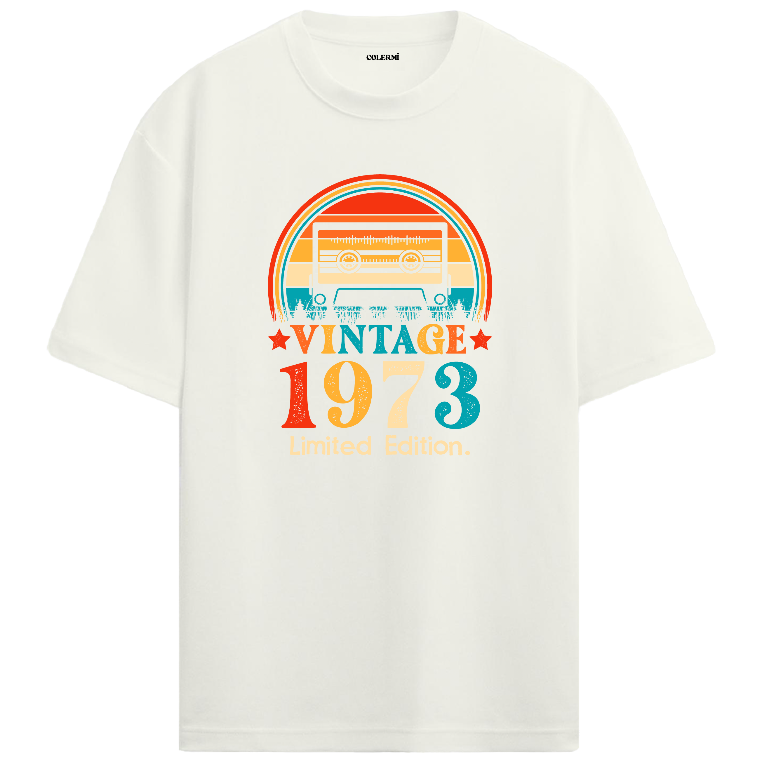 1973 Mixtape Crewneck Oversized Vintage T-Shirt