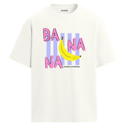 Muz Baskılı Eğlenceli Oversize Tişört