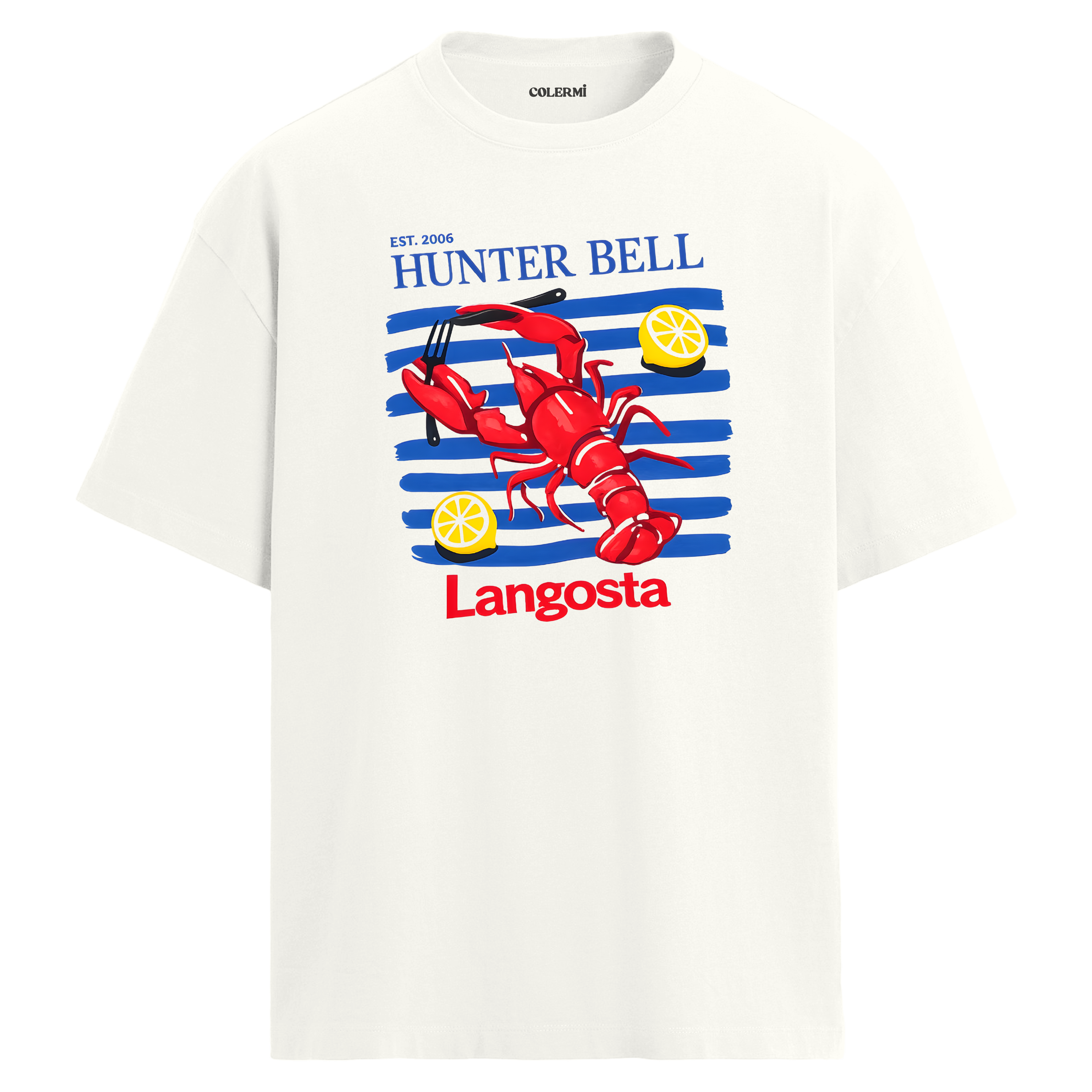 Langosta Lobster Istakoz Oversize Tişört