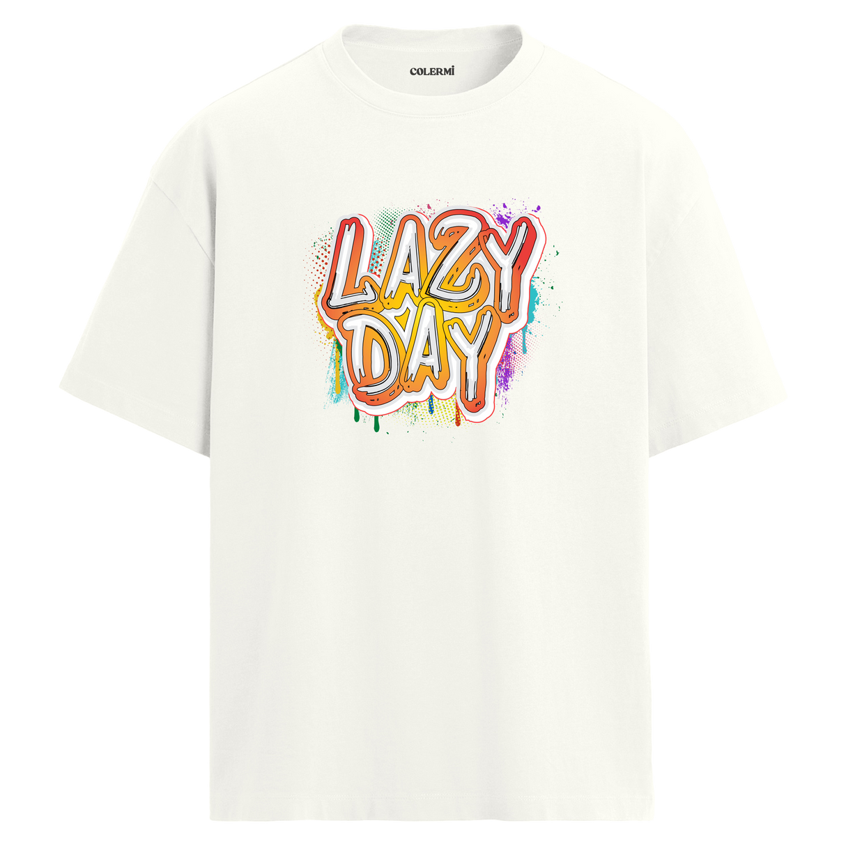 Lazy Day Oversize Unisex T-Shirt – Müzik Temalı