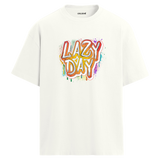 Lazy Day Oversize Unisex T-Shirt – Müzik Temalı