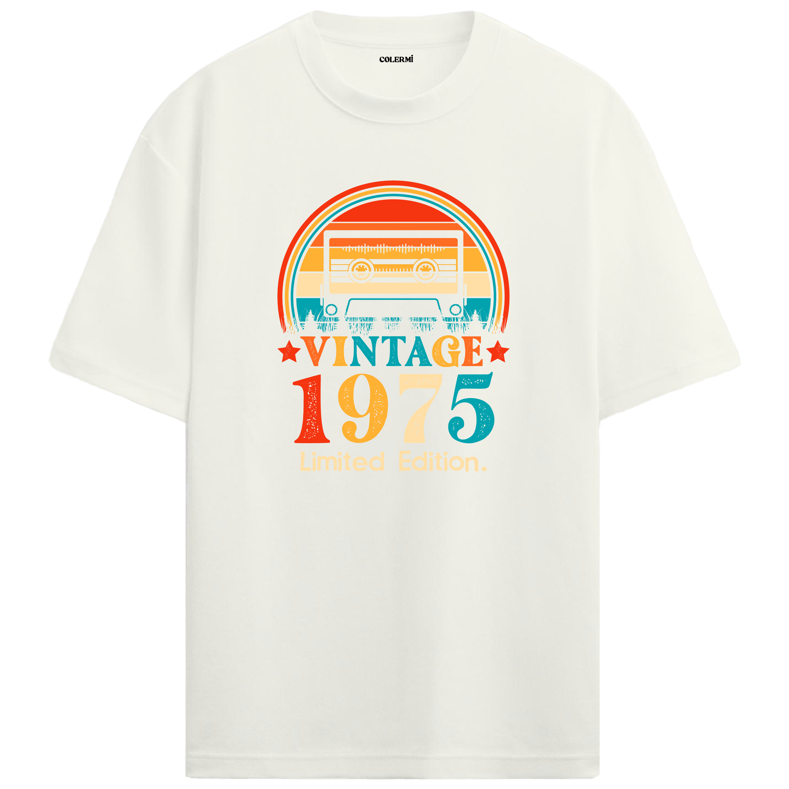 1975 Mixtape Crewneck Oversized Vintage T-Shirt