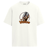 The Voice Mikrofon Tasarımlı T-Shirt – %100 Pamuk