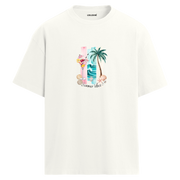 Summer Vibes Tasarım Oversize Tişört | Colermi