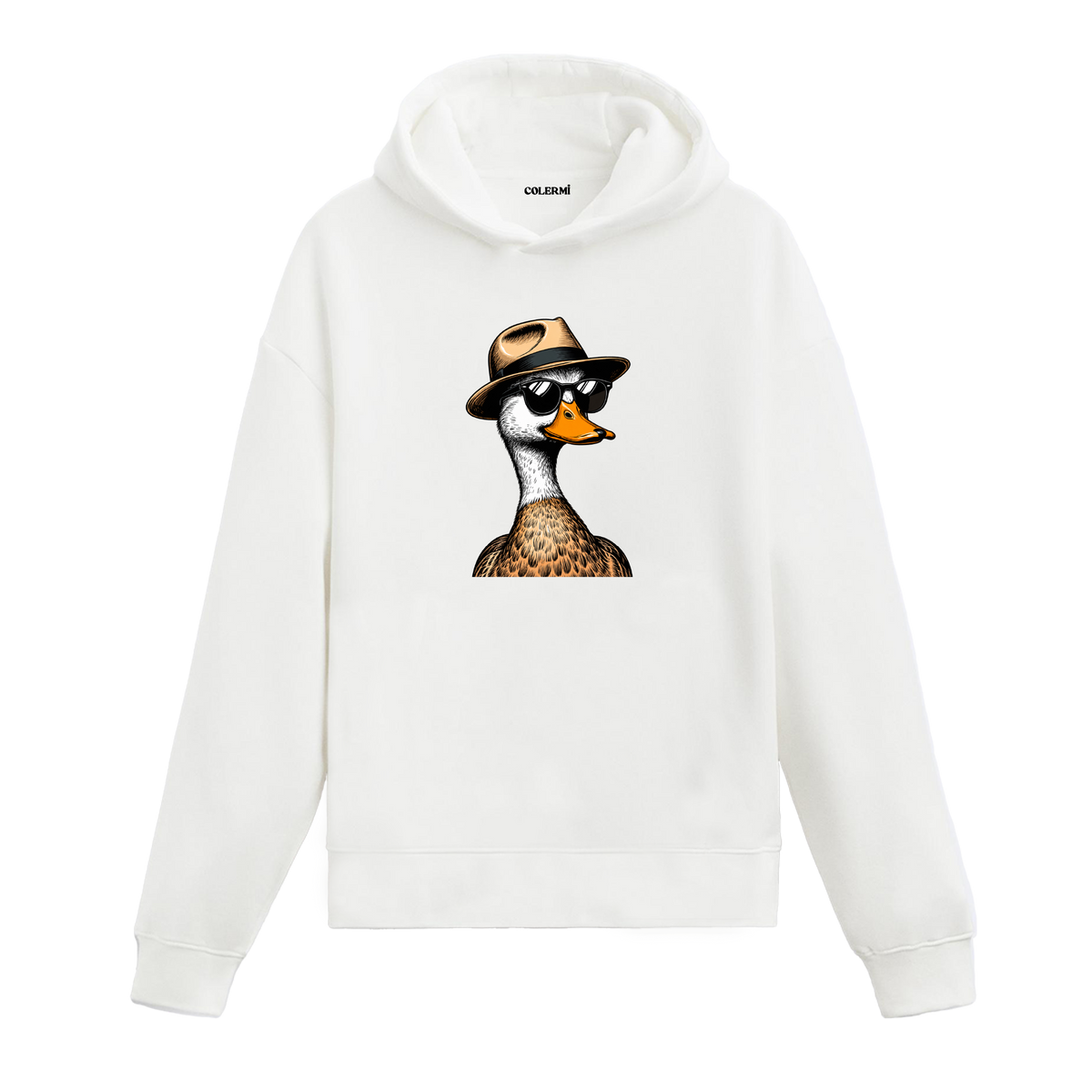 Cool Ördek Tasarım Hoodie