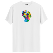 Köpek Baskılı T-Shirt - Renkli Vizsla Tasarımı