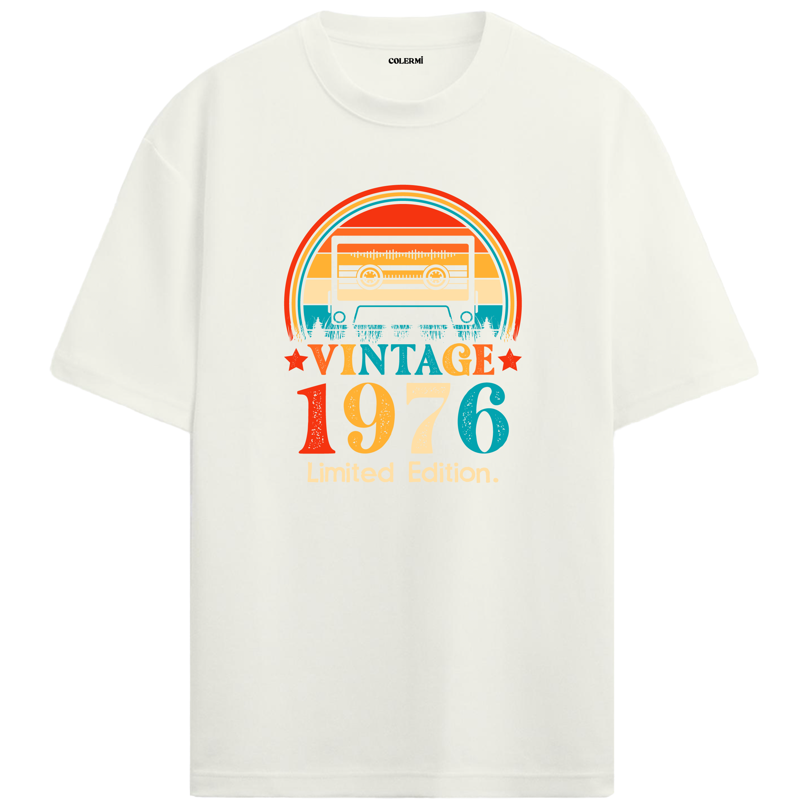 1976 Mixtape Crewneck Oversized Vintage T-Shirt