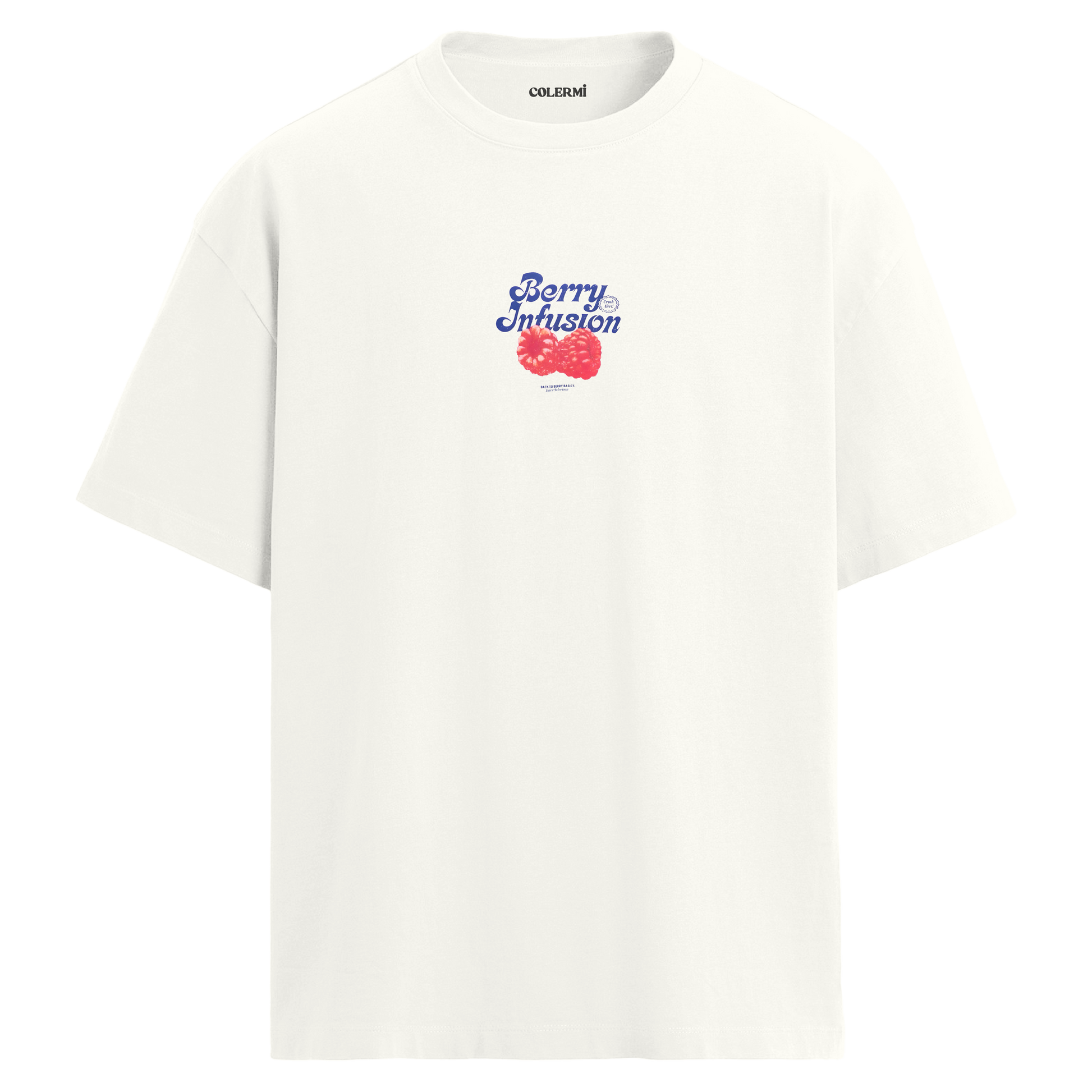 Berry Infusion Tasarım Oversize Tişört | Colermi