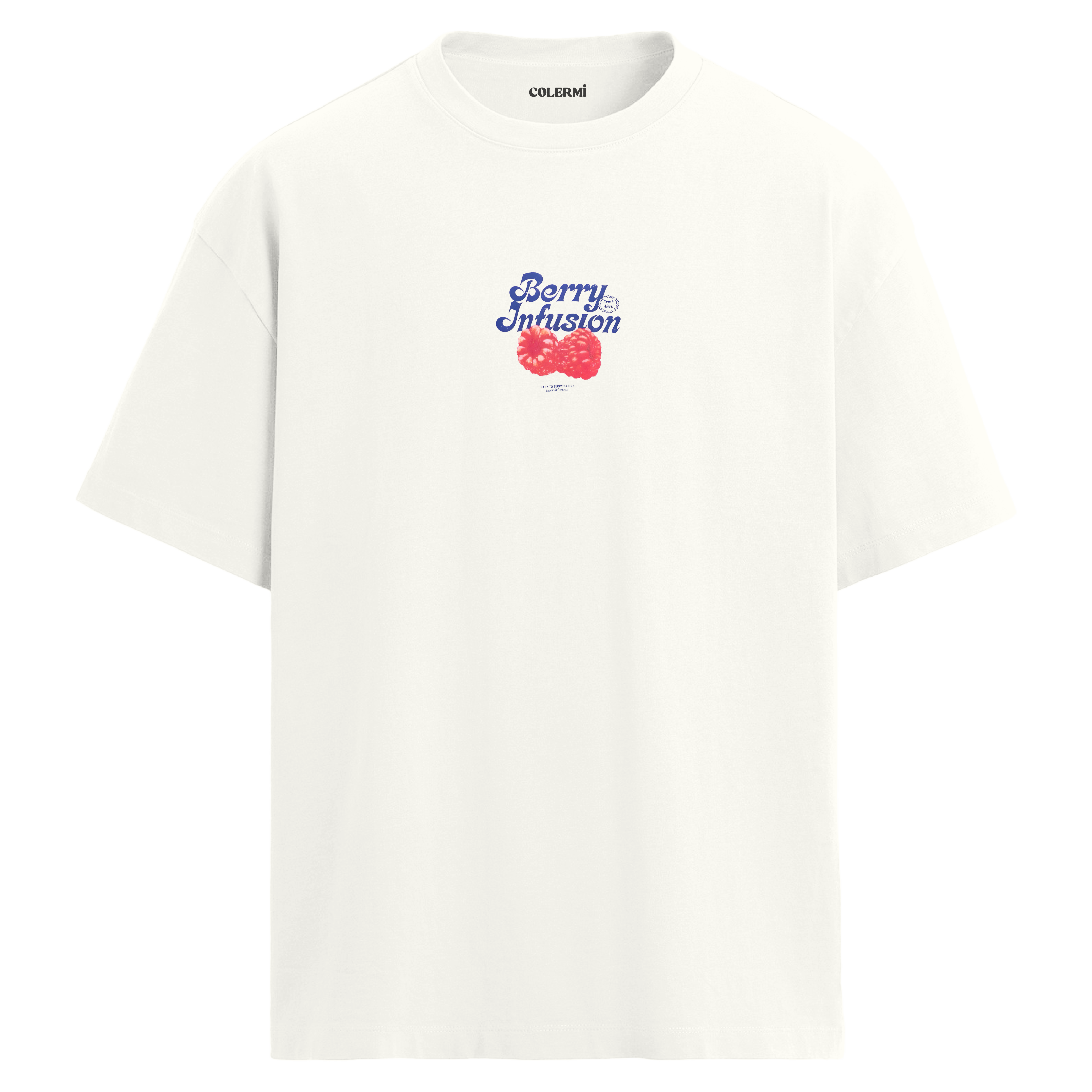 Berry Infusion Tasarım Oversize Tişört | Colermi