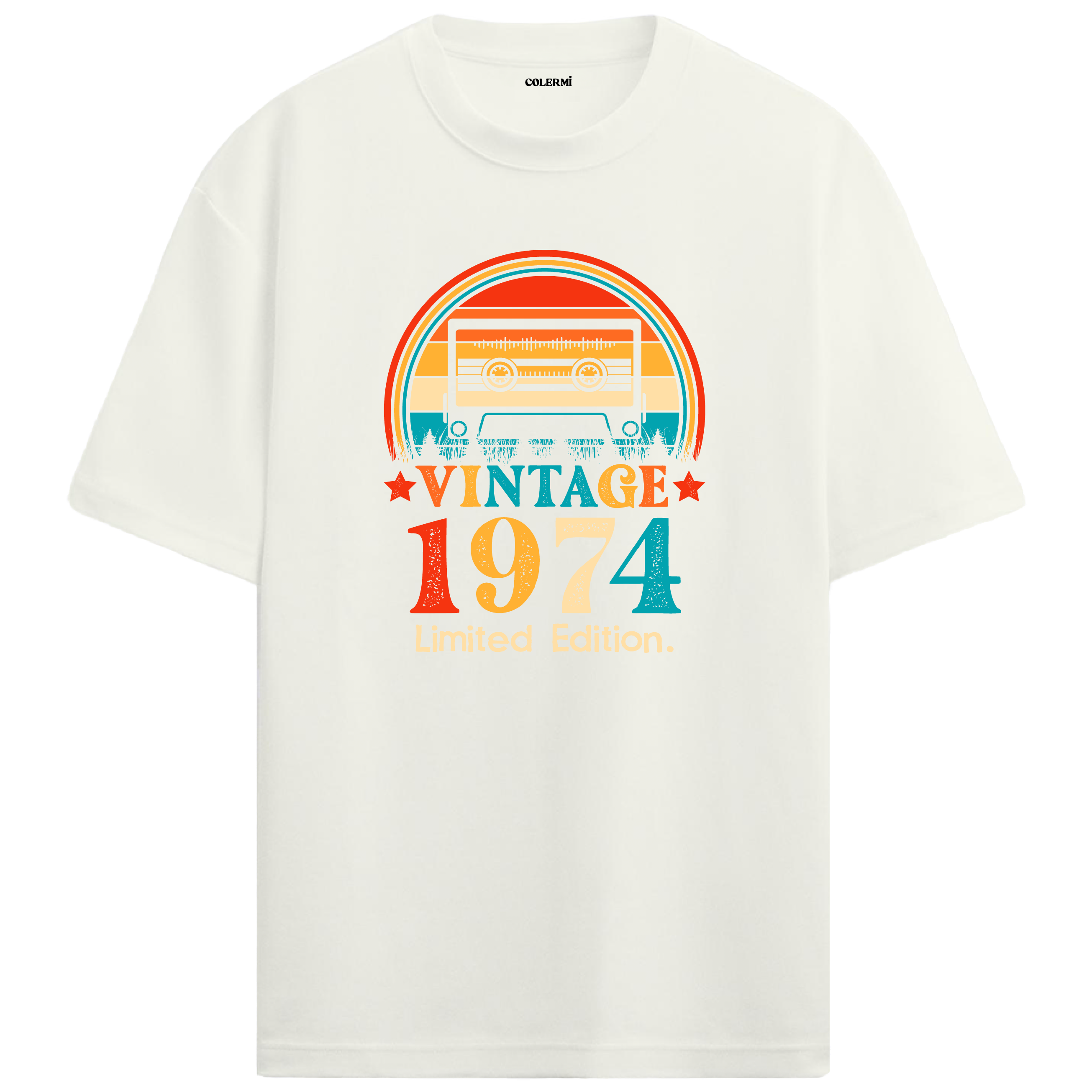 1974 Mixtape Crewneck Oversized Vintage T-Shirt
