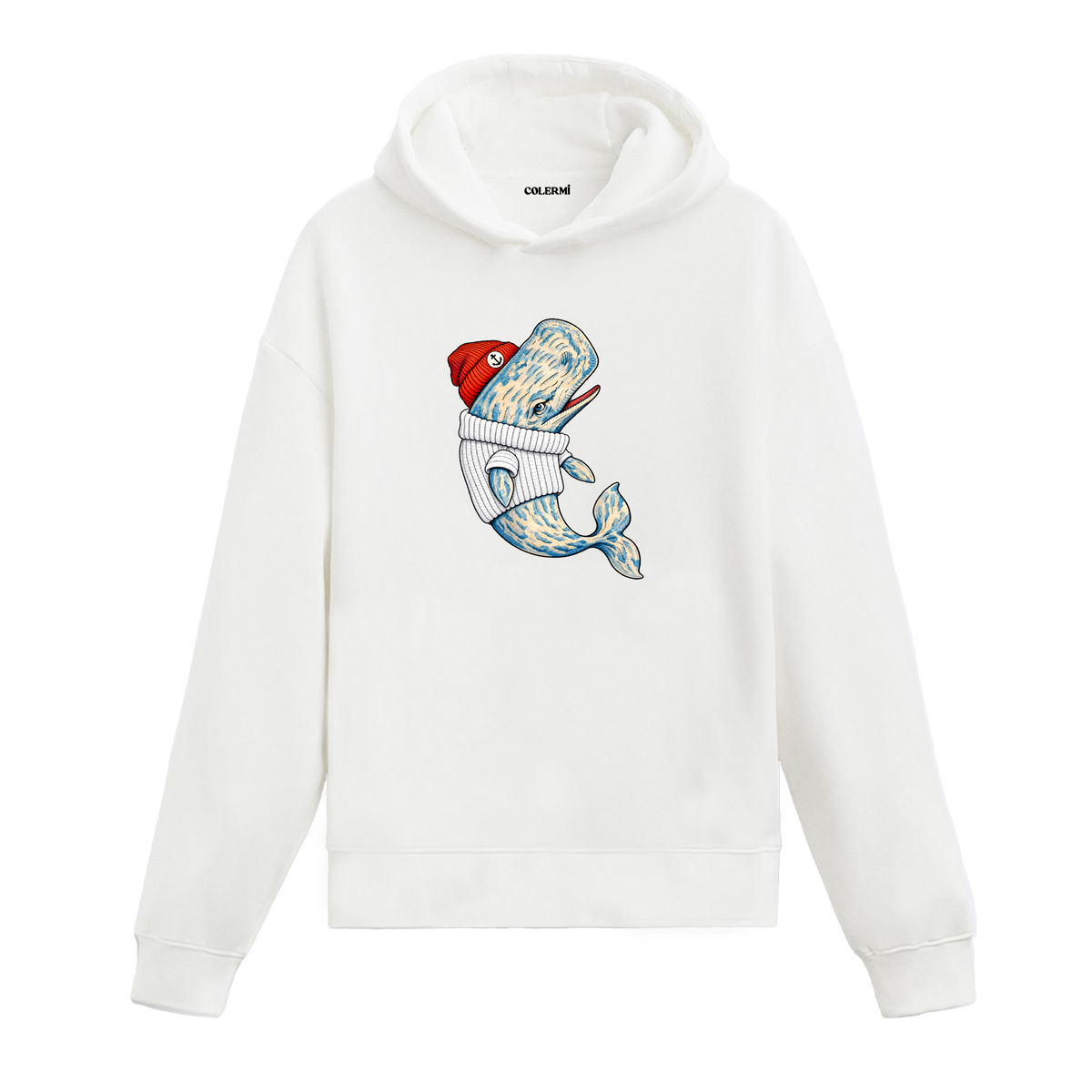 Denizci Balina Tasarım Hoodie