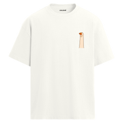 Minimal Kaz Çizim Tasarım Oversize Tişört | Colermi