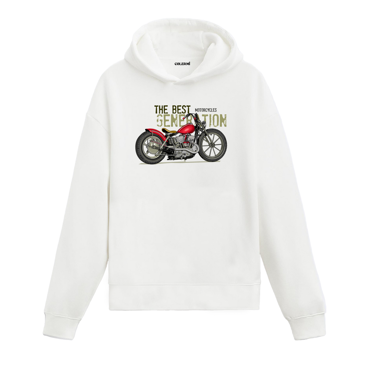 The Best Generation Vintage Motosiklet Tasarım Hoodie