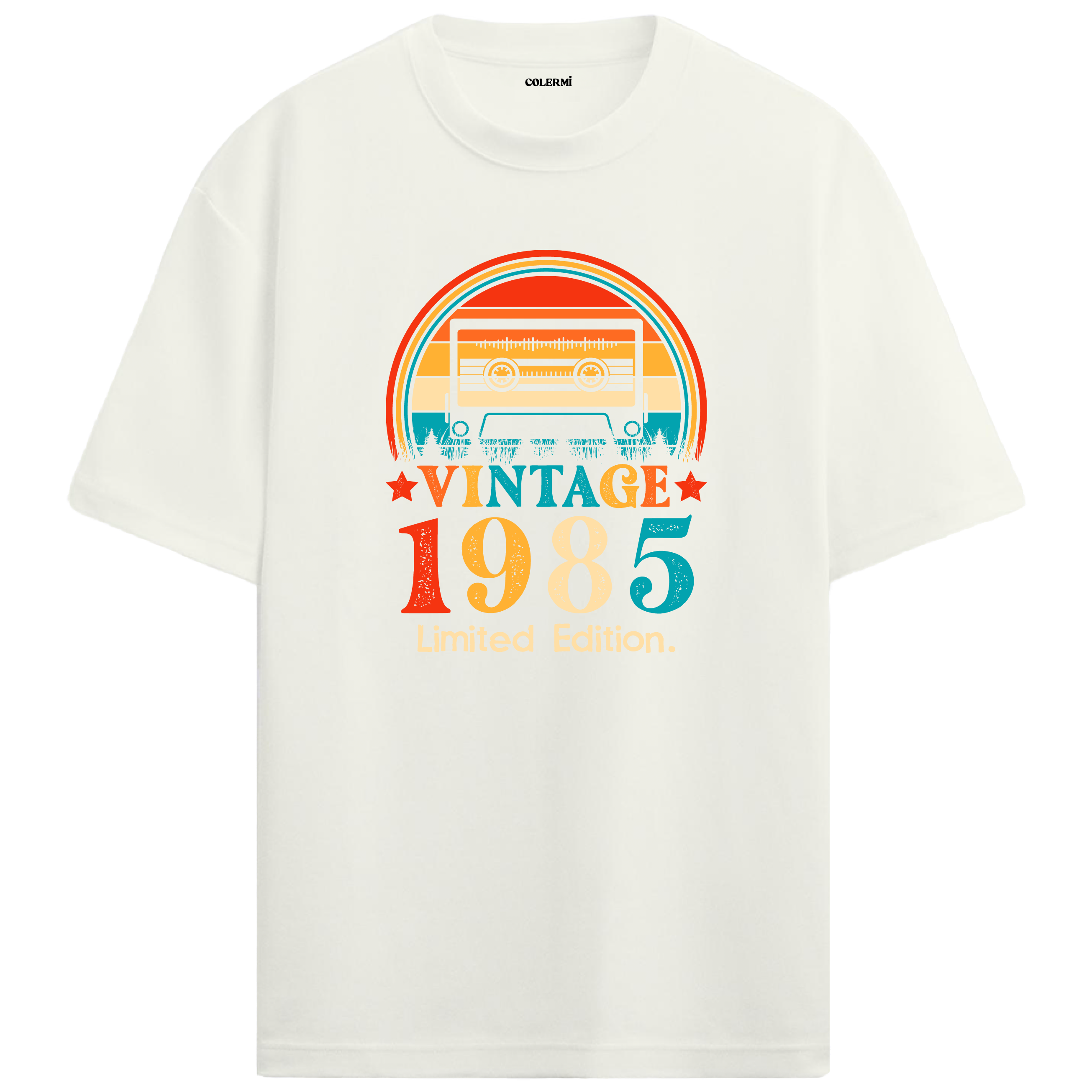 1985 Mixtape Crewneck Oversized Vintage T-Shirt
