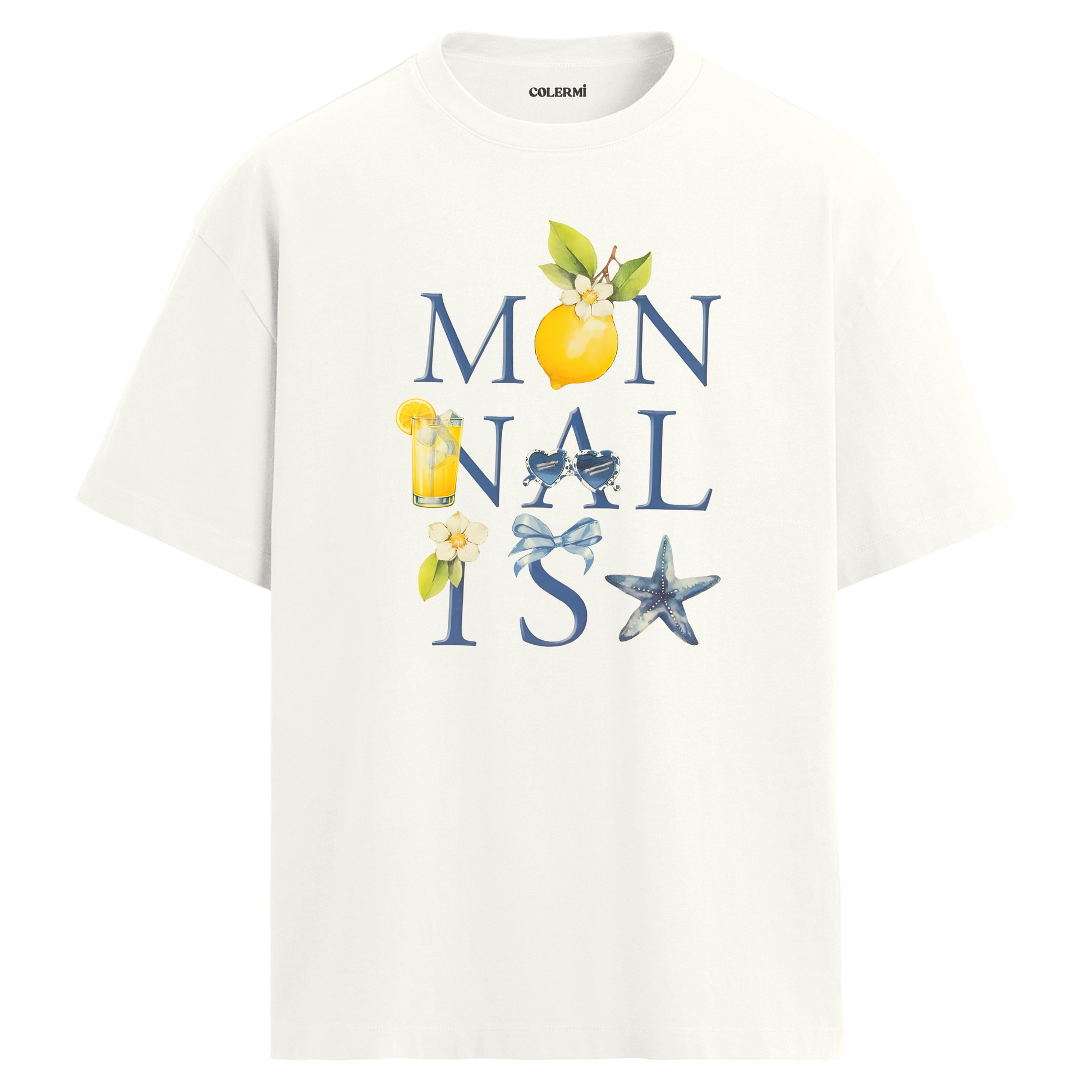 Monnalisa Lemon Oversize Tişört | Colermi