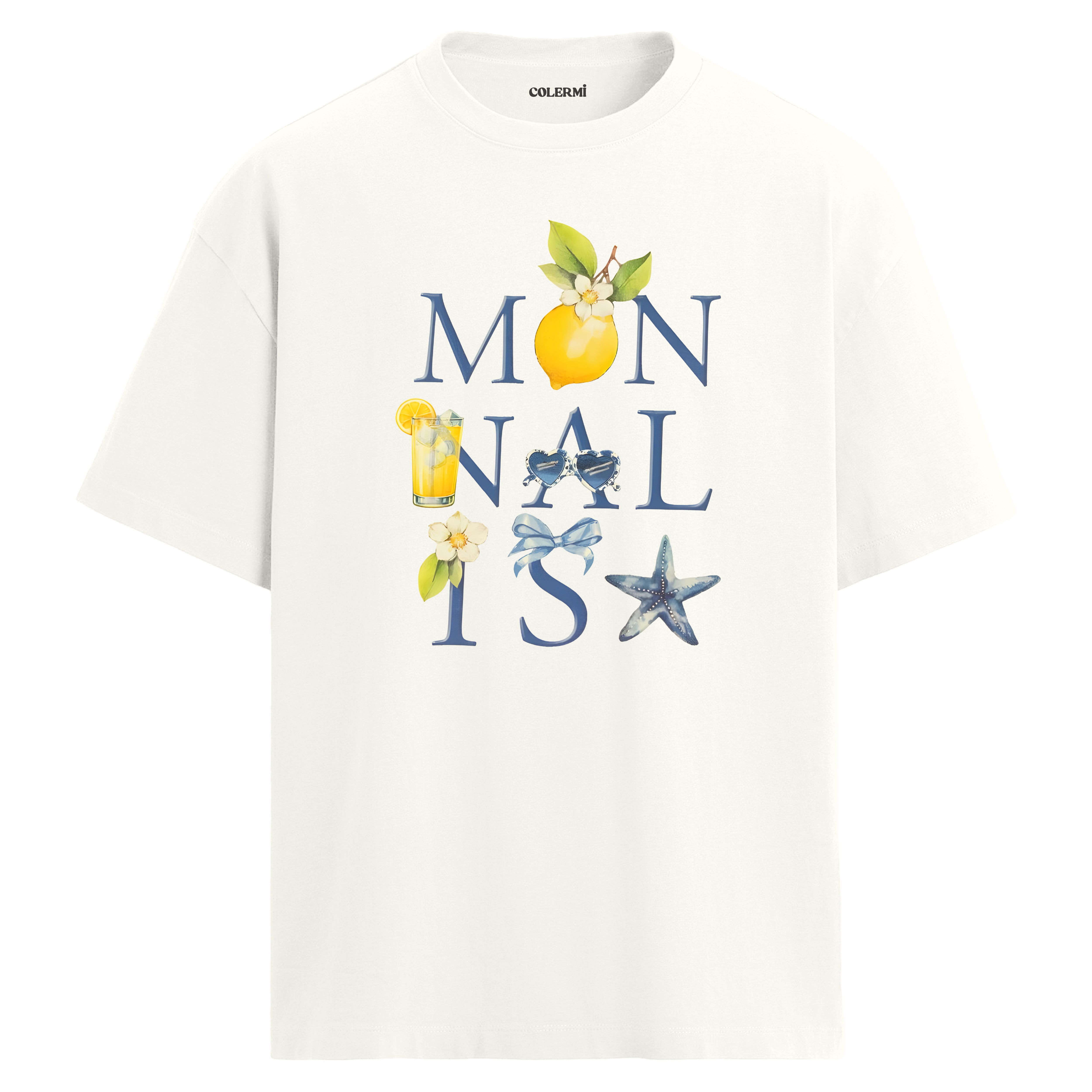 Monnalisa Lemon Oversize Tişört | Colermi