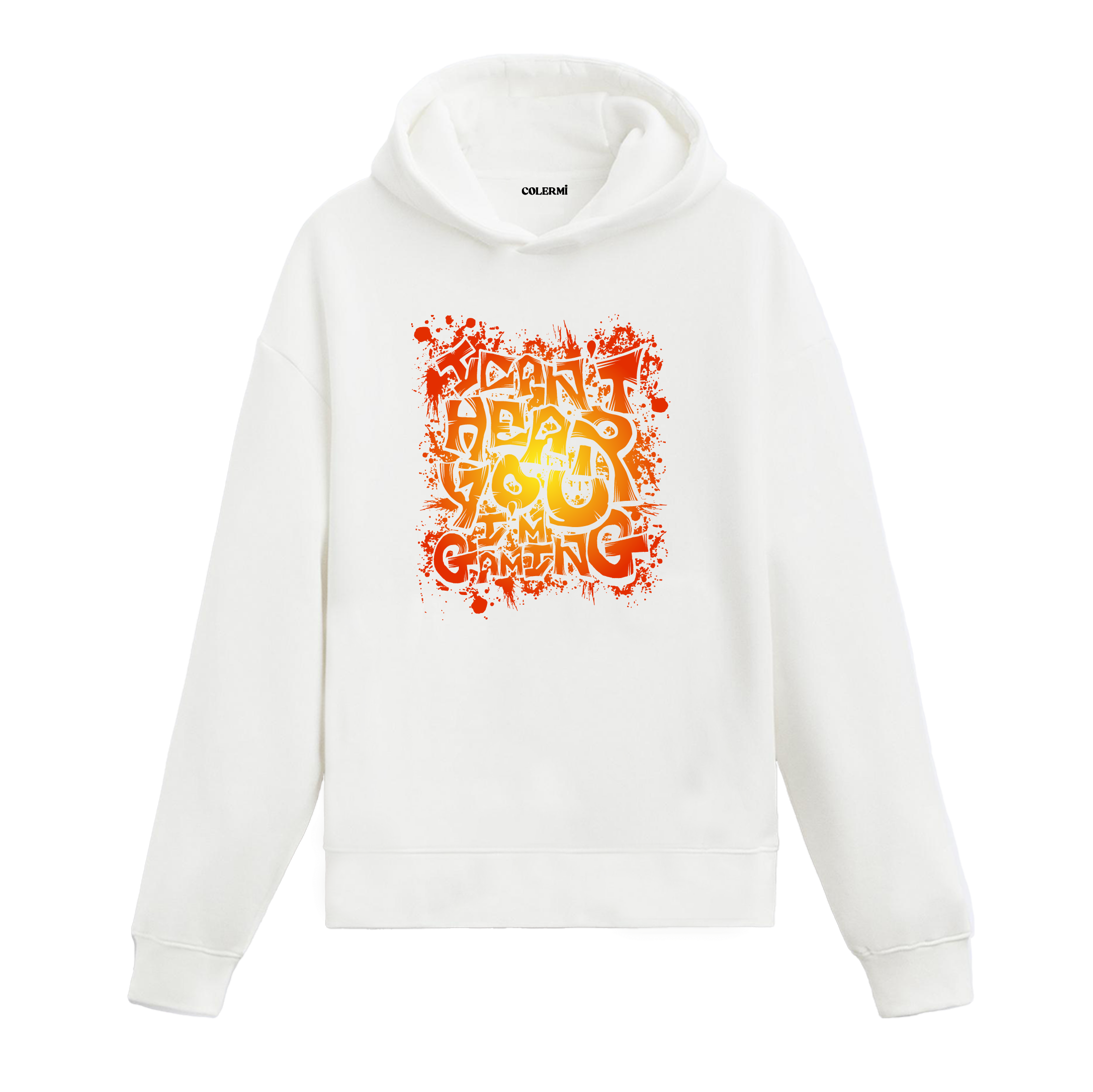 Gaming Zone Graffiti Graphic Hoodie – Bold & Energetic Gamer Style