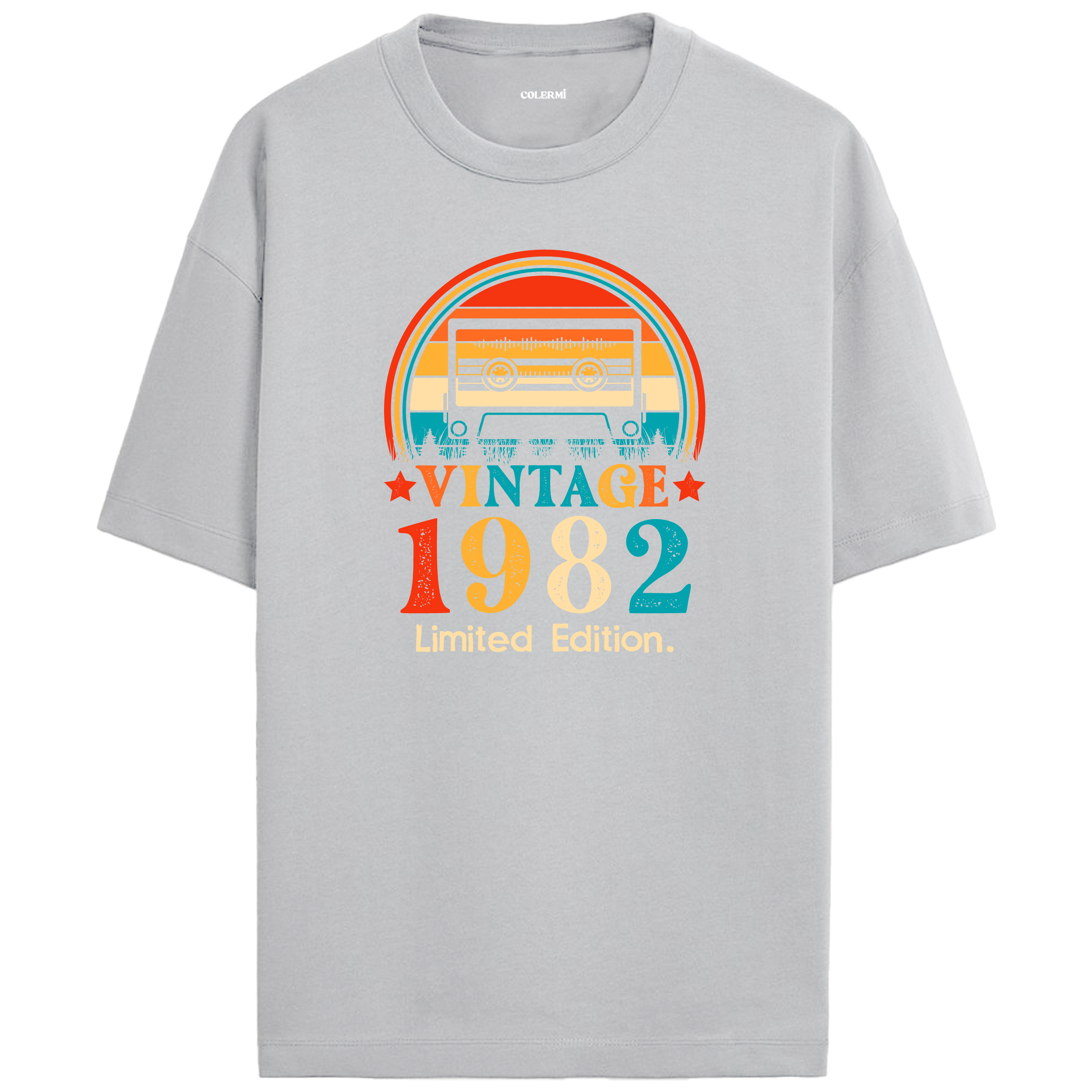 1982 Mixtape Crewneck Oversized Vintage T-Shirt