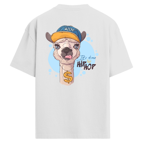 Hip Hop Sırt Baskılı Oversize Tişört