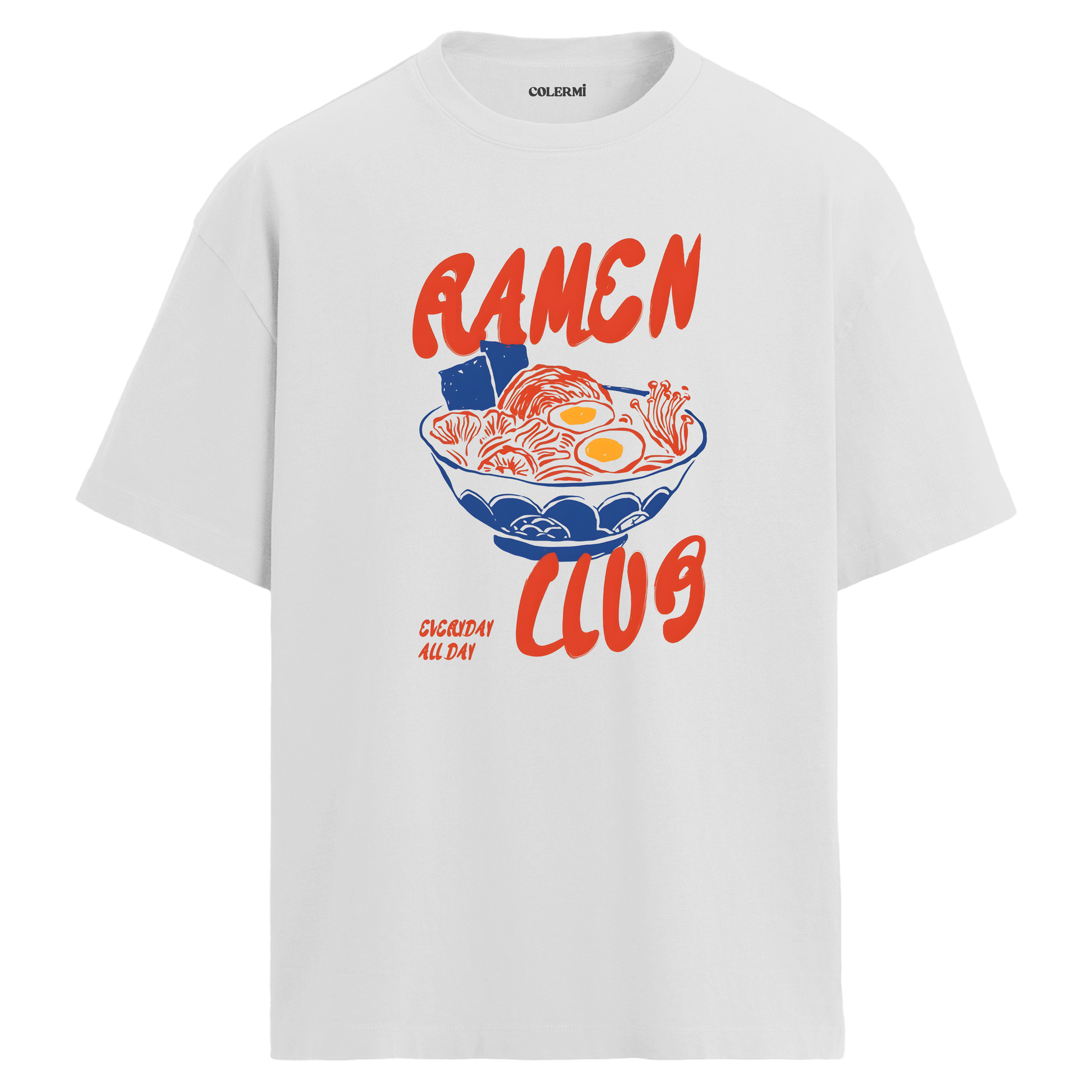 Ramen Temalı Oversize Tişört görsel 3 | Colermi