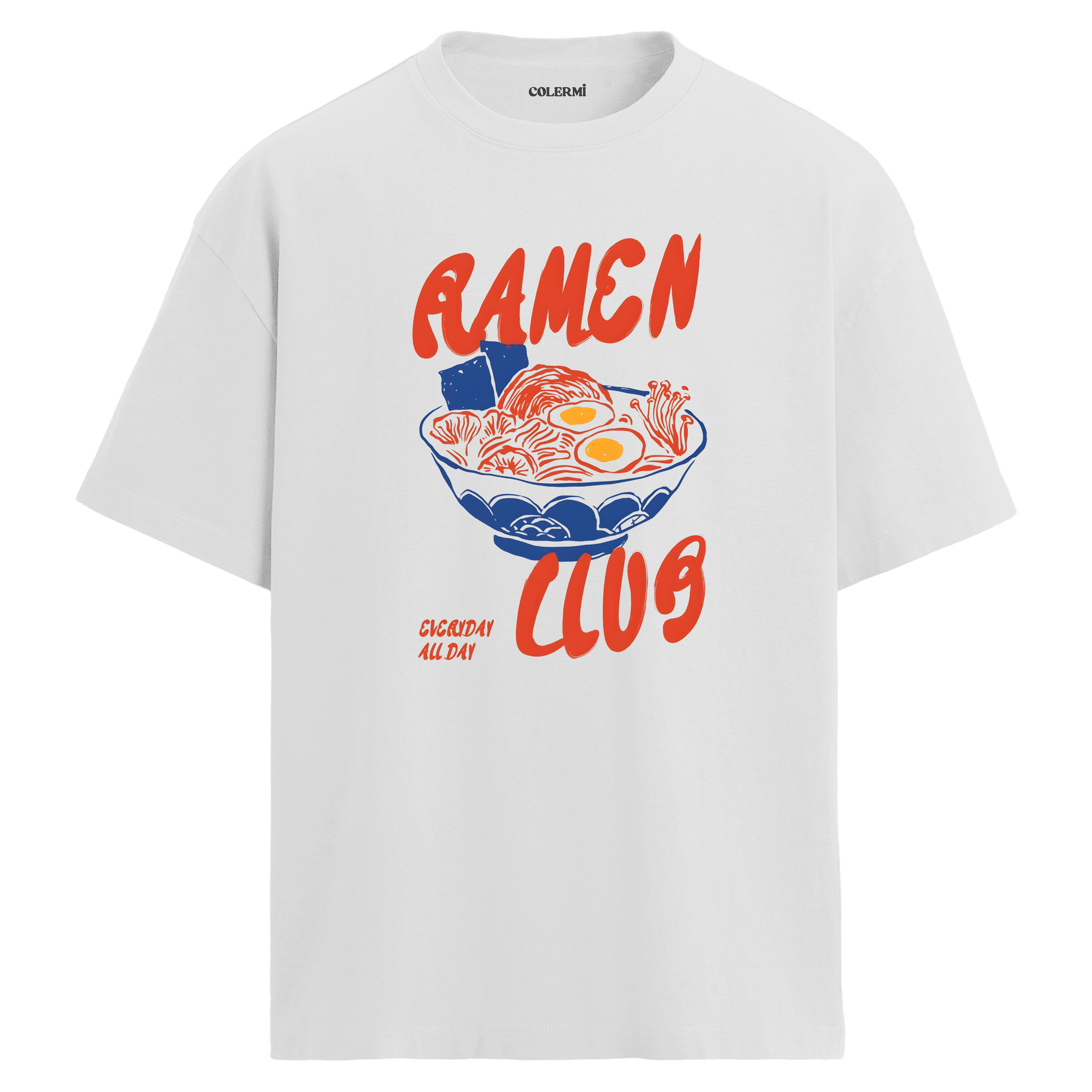 Ramen Temalı Oversize Tişört görsel 3 | Colermi