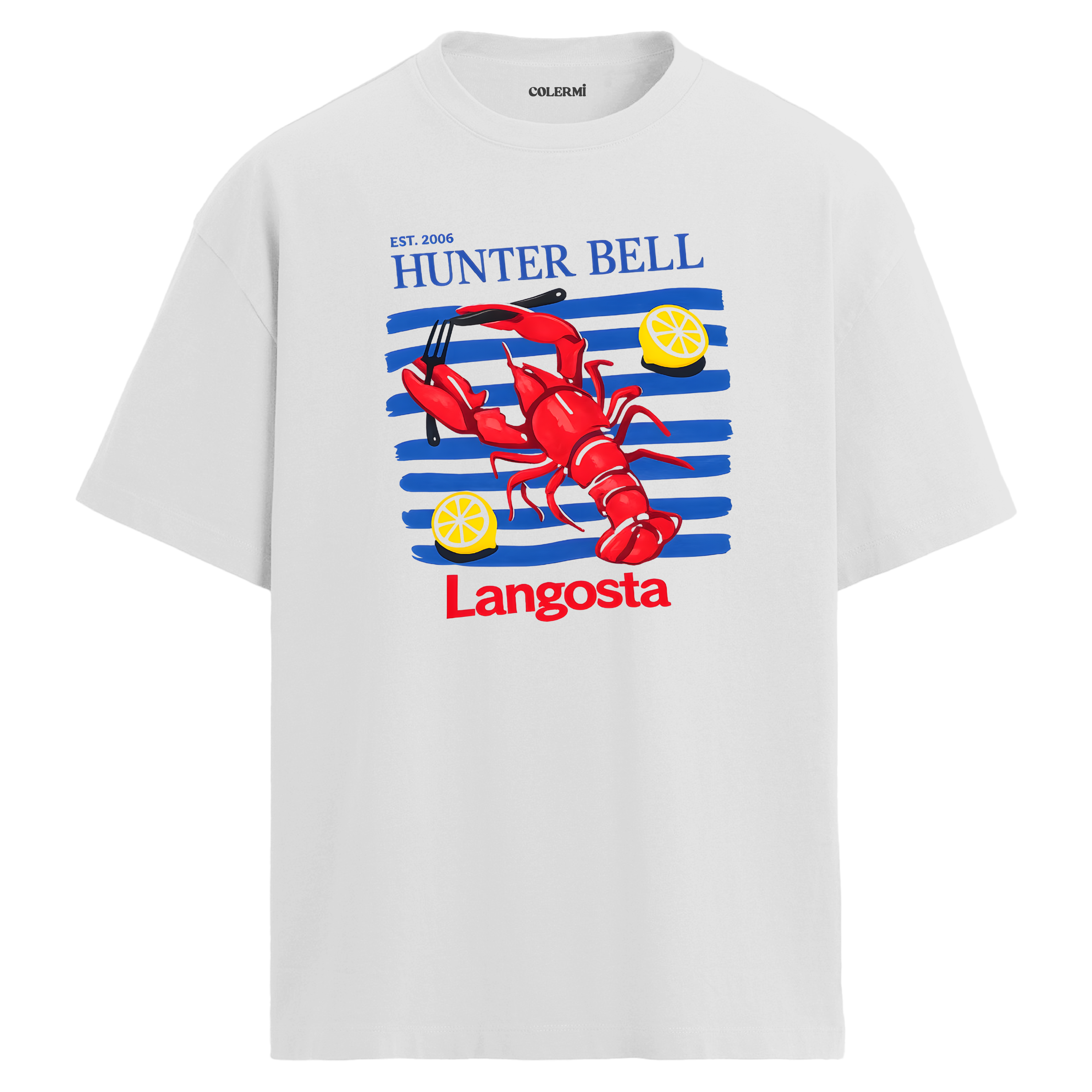 Langosta Lobster Istakoz Oversize Tişört