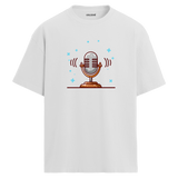 Retro Mic Sound T-Shirt – %100 Pamuk