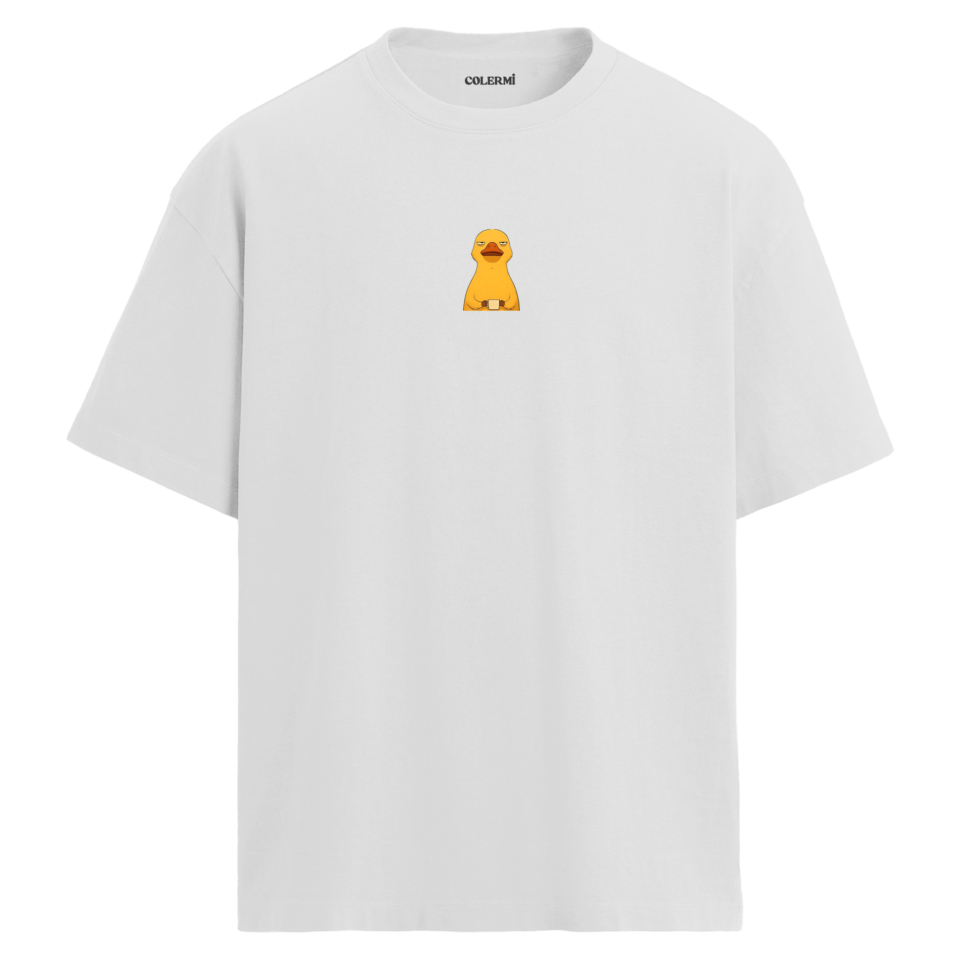 Minimal Sevimli Civciv Tasarım Oversize Tişört görsel 3 | Colermi