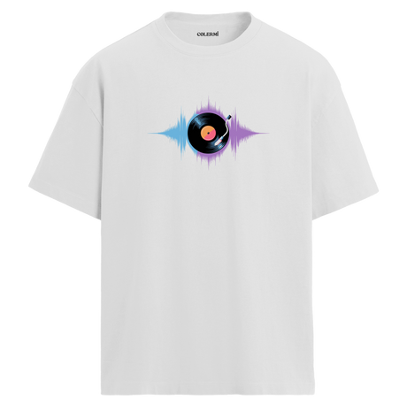 Plak Dalga Desenli T-Shirt – %100 Pamuk