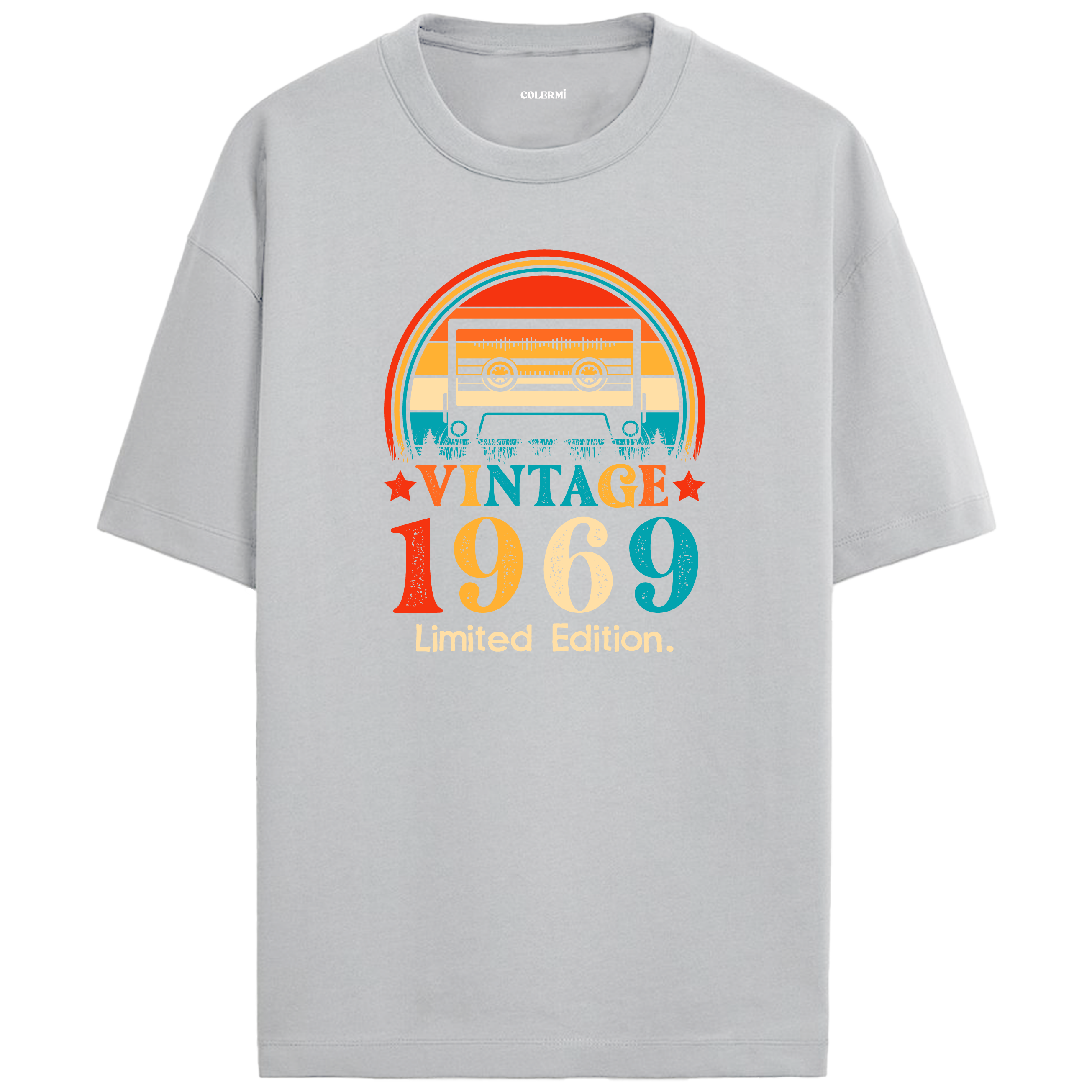 1969 Mixtape Crewneck Oversized Vintage T-Shirt