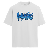 Graffiti Music Oversize Unisex T-Shirt – Müzik Temalı